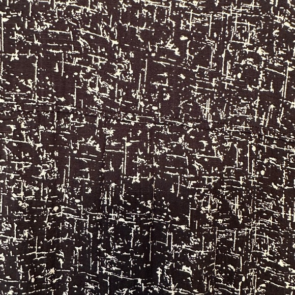 CLOTH & STONE Size M Black White Splatter Crosshatch Print Collared Button Down - Picture 6 of 8